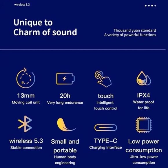 Air7 Mini TWS Bt 5.3 Earphones Wireless Noise Cancelling in Ear Headset NEW - Picture 6 of 9